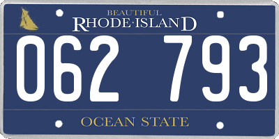 RI license plate 062793
