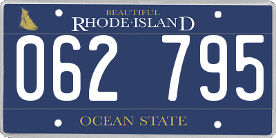 RI license plate 062795