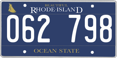 RI license plate 062798