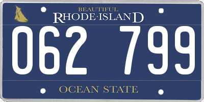 RI license plate 062799