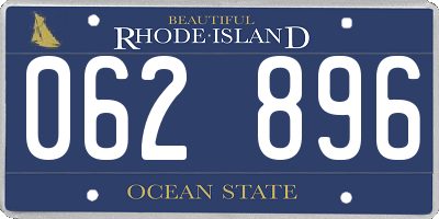 RI license plate 062896
