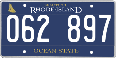 RI license plate 062897