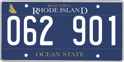 RI license plate 062901