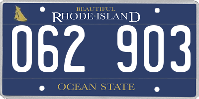 RI license plate 062903
