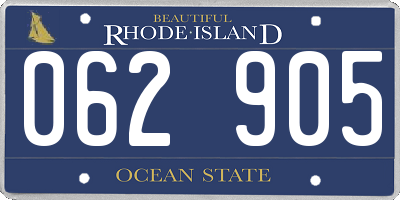 RI license plate 062905