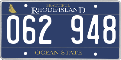 RI license plate 062948