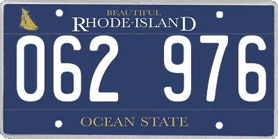 RI license plate 062976