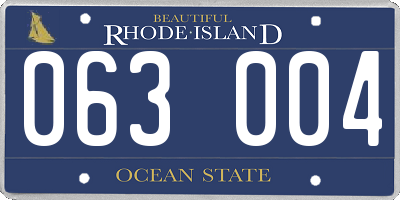 RI license plate 063004