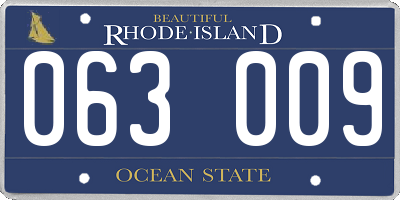 RI license plate 063009