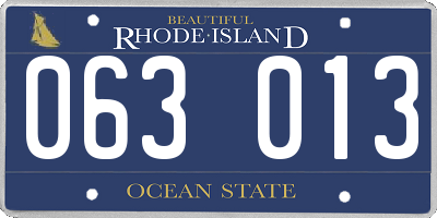 RI license plate 063013