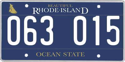 RI license plate 063015