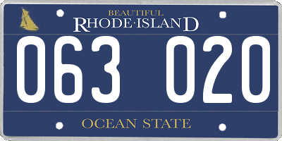 RI license plate 063020
