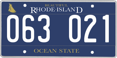 RI license plate 063021