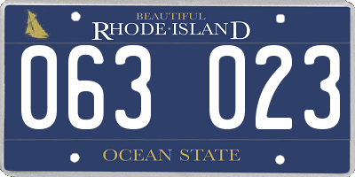 RI license plate 063023