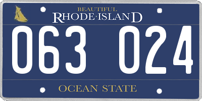 RI license plate 063024