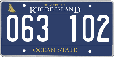 RI license plate 063102