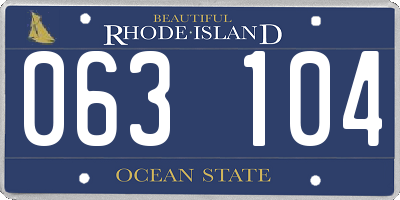 RI license plate 063104