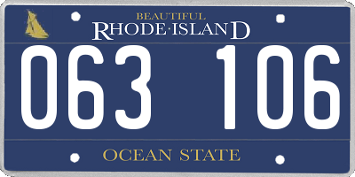 RI license plate 063106