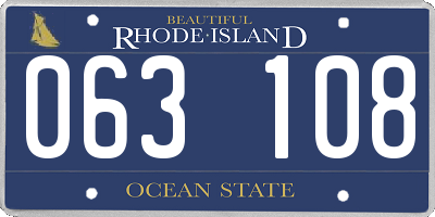 RI license plate 063108