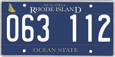 RI license plate 063112