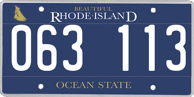 RI license plate 063113