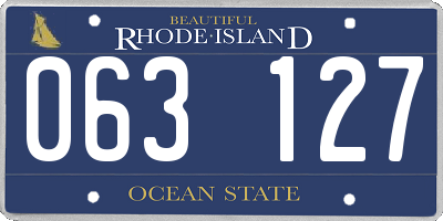 RI license plate 063127