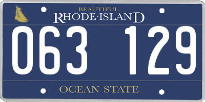 RI license plate 063129