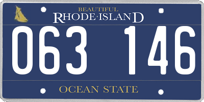 RI license plate 063146