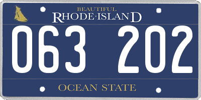 RI license plate 063202