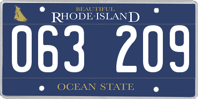 RI license plate 063209