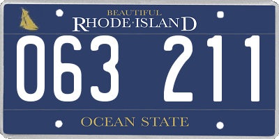 RI license plate 063211