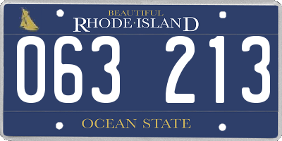 RI license plate 063213