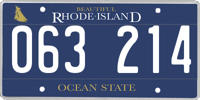 RI license plate 063214