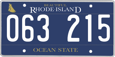 RI license plate 063215
