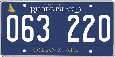 RI license plate 063220