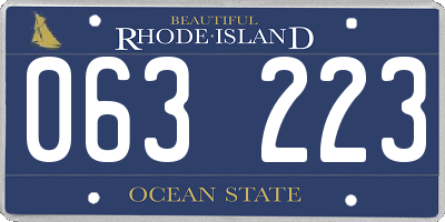 RI license plate 063223