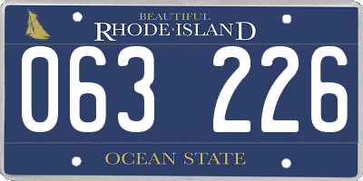 RI license plate 063226