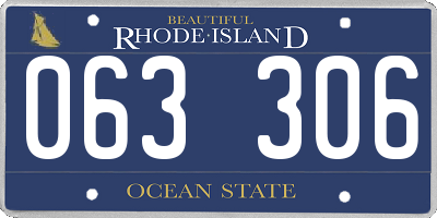 RI license plate 063306