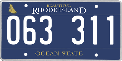 RI license plate 063311