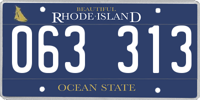RI license plate 063313