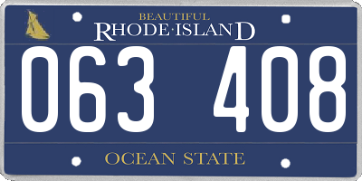 RI license plate 063408