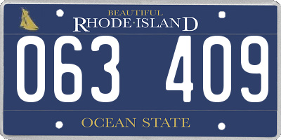 RI license plate 063409