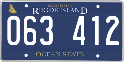 RI license plate 063412