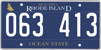 RI license plate 063413