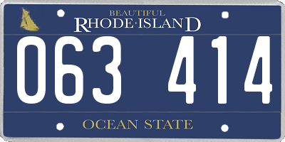 RI license plate 063414