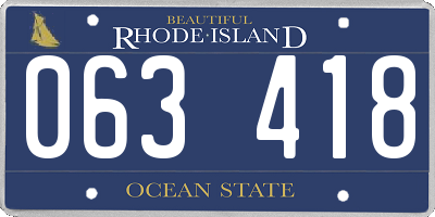 RI license plate 063418