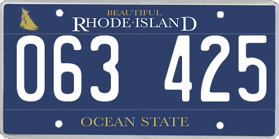 RI license plate 063425