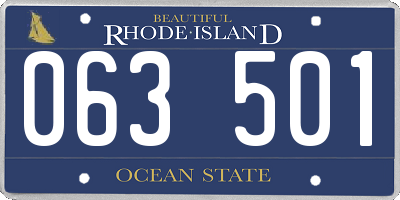 RI license plate 063501