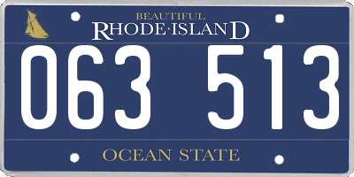RI license plate 063513