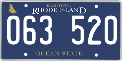 RI license plate 063520